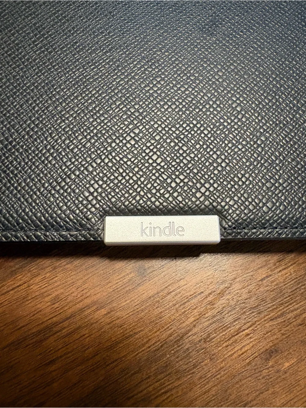 Amazon Kindle Paperwhite Leather Cover in Black with Magnetic Tab